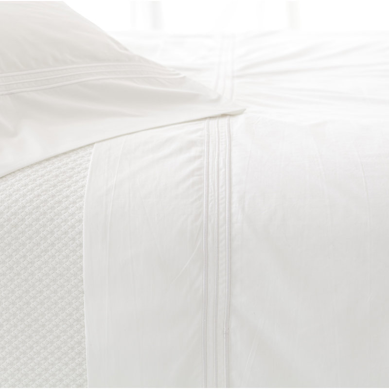 Trio Flat Sheet, Full/Queen Flat Sheet, White