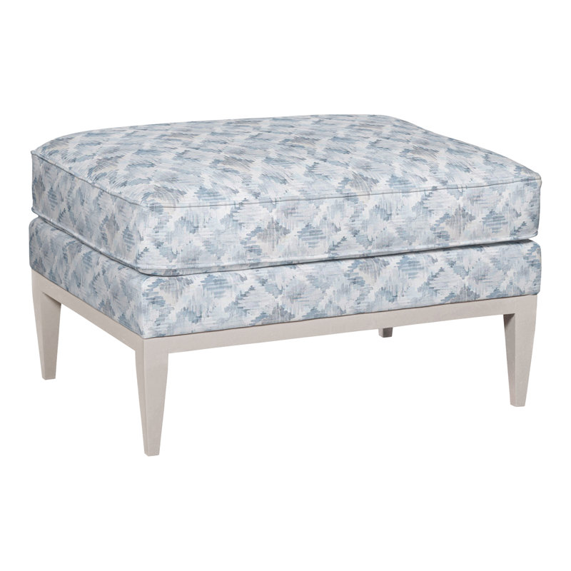 Camilla Ottoman, Dove Gray, Callaloo Cotton