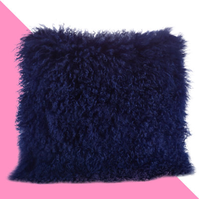 Iyana Solid Colour Wool Throw Pillow