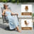 6-Person Steel Patio Dining Set with Swivel Chairs-37666290-63495087