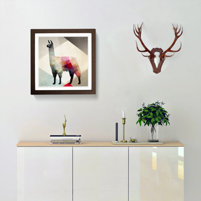 Llama Suprematism No.2 - Framed Print