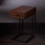 Table de bout, table d'appoint rectangulaire avec une prise USB