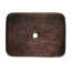 19" Rectangle Tub Hand Forged Old World Copper Vessel Sink