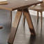 Table de salle à manger rectangulaire brun clair pour salle à manger / cuisine-1435106874