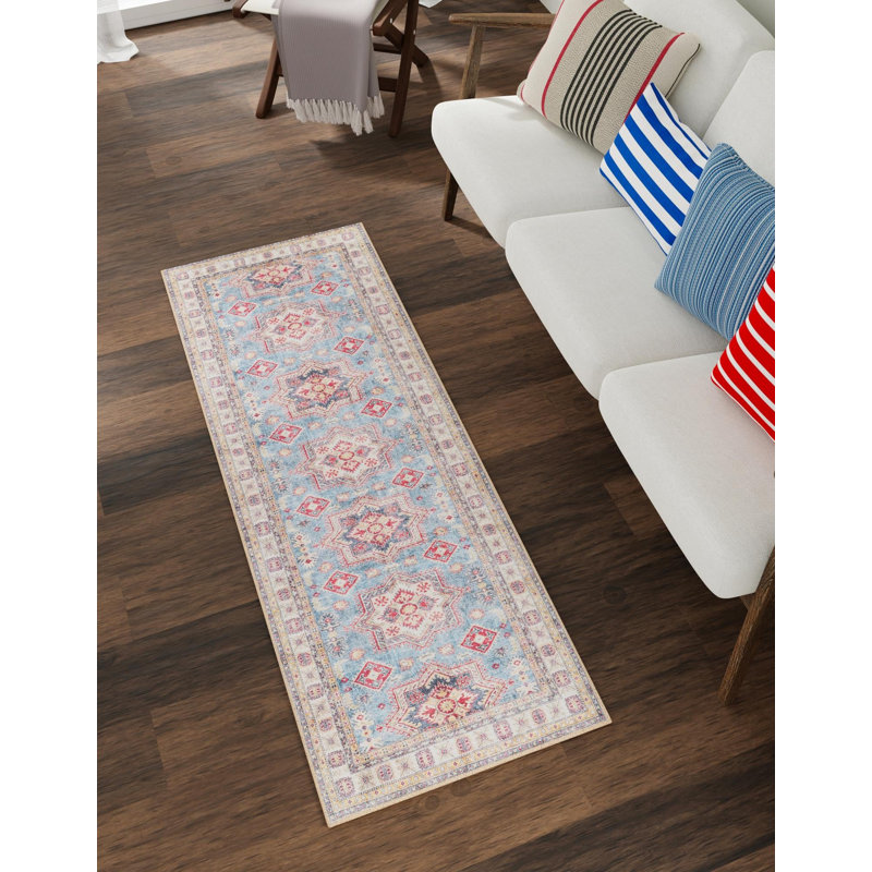 Bungalow Rose Ruth Timeless Rug, Tapis de couloir 2 pi x 5 pi 1 po