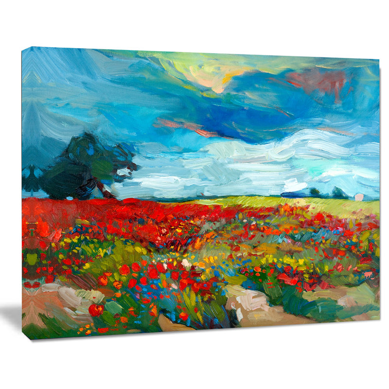 « color fleur fields », impression sur toile, H 8 po x l 12 po x P 1 po