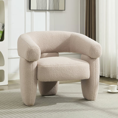 Modern Upholstered Wide Accent Armchair
