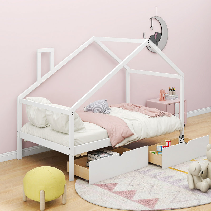 Lit plateforme de 61,13 po Xayla, Blanc