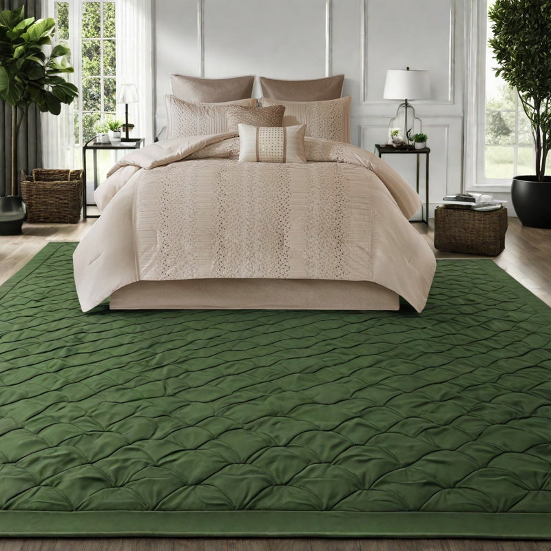 Elegant 8-piece Bedding Sets Polyester Embroidered Queen Comfort
