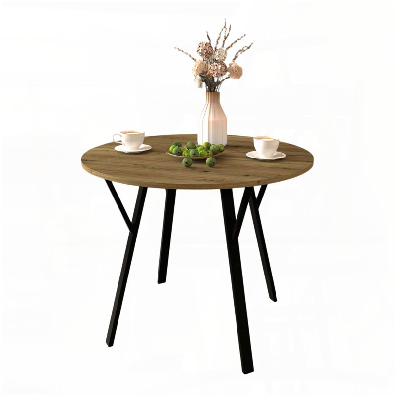 35.43'' Round Small Dining Table for 2-4 People