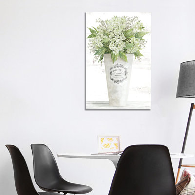 Les Fleurs Hortensia by Cindy Jacobs - Wrapped Canvas Print
