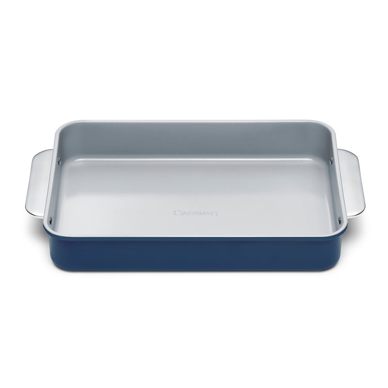 Caraway Nonstick Ceramic Rectangle Pan W/ Handles, Navy