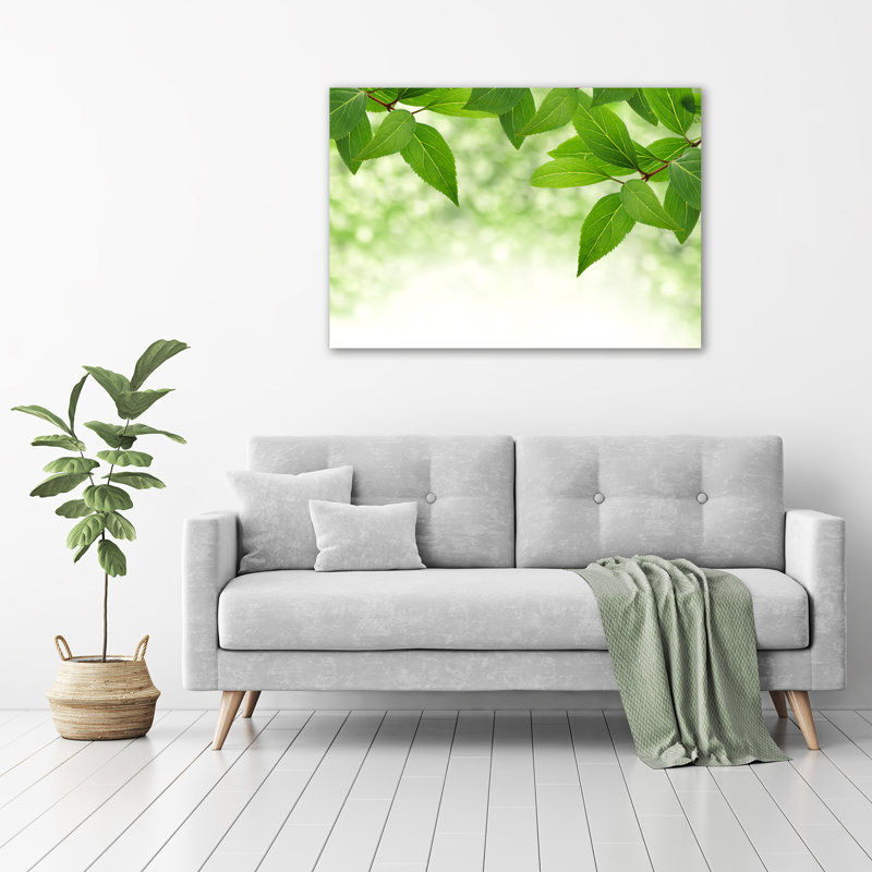 Green Leaves - Wrapped Canvas Print