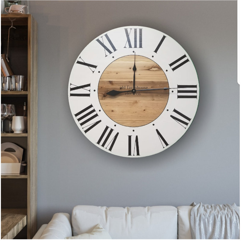 Horloge murale surdimensionnée Collymore, Moyen