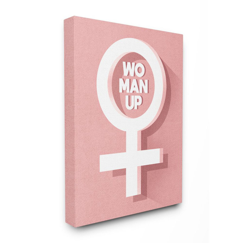 « féminin up féminin symbol », impression, Toile tendue, H 40 po x l 30 po