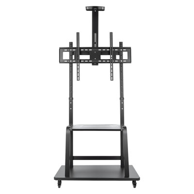 Mobile Tv Cart Rolling Tv Stand For 40-100 Inch Screens Up To 300Lbs, Portable Tv Stand On Wheels With Height Adjustable Shelf, Outdoor Tv Stands Mount For Home Office