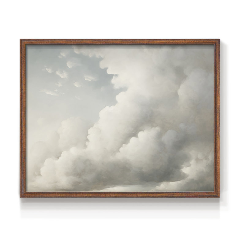 Paysages rétro-CDLXIV - reproduction encadrée, H 22 po x l 28 po, Noyer