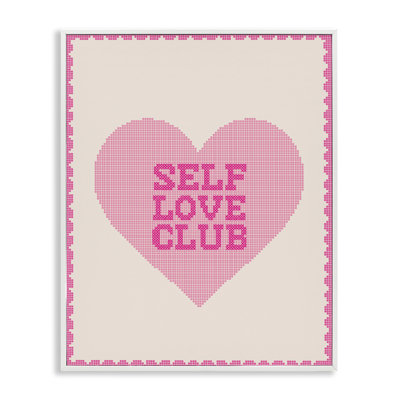 Giclée encadrée "Self Love Club Club Pixel", design par Lil 'Rue