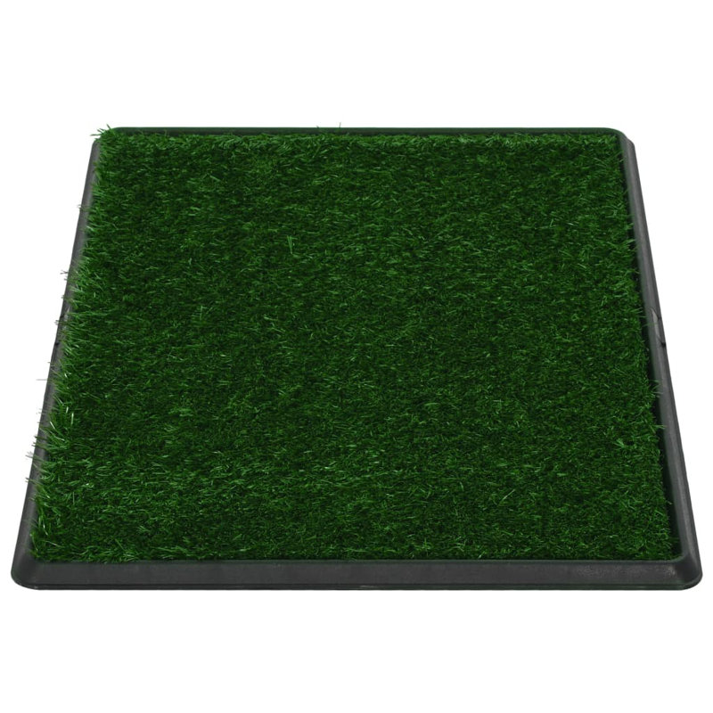 Toilette pour animaux Vidaxl vert et noir PP, PS, PE 29,9 x 20,1 x 1,2 po, Blanc