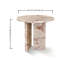 Table basse en marbre naturel rose, petite table, table de salon, pierre naturelle, marbre véritable, marbre véritable-1368392886