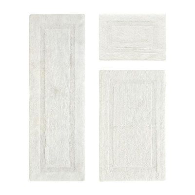 Ensemble de tapis pour salle de bain 100% coton 2370 g / m² Annerose Premium