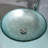Wonline 16.34'' Tempered Glass Circular Bathroom Sink with Faucet-53644577