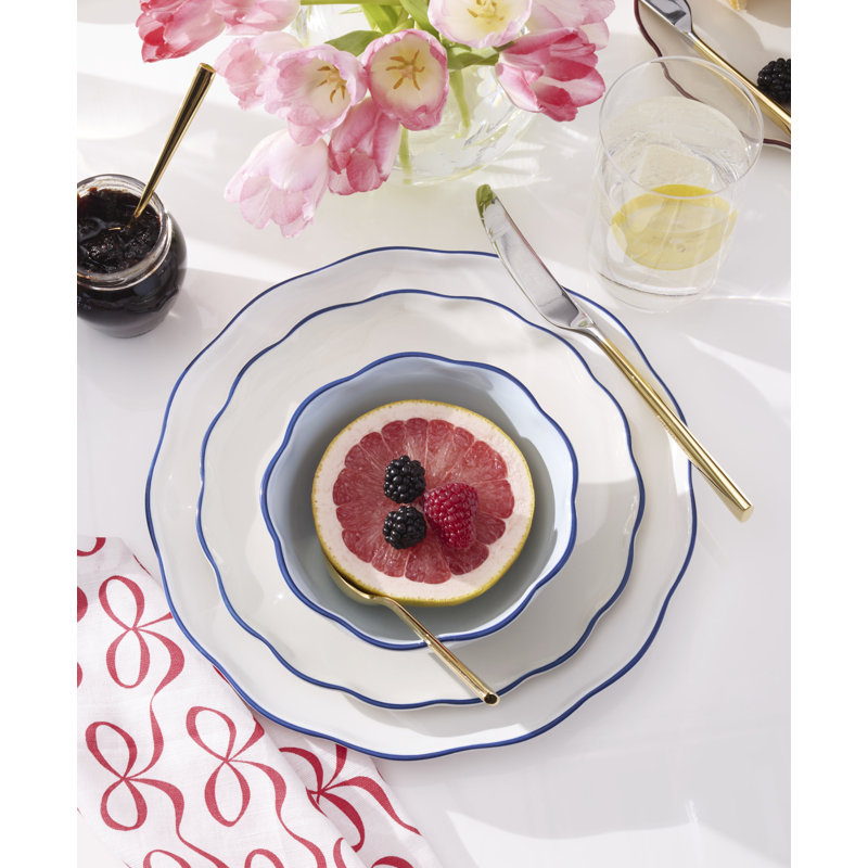 Garden Party 16-Piece Dinnerware Set, Blue