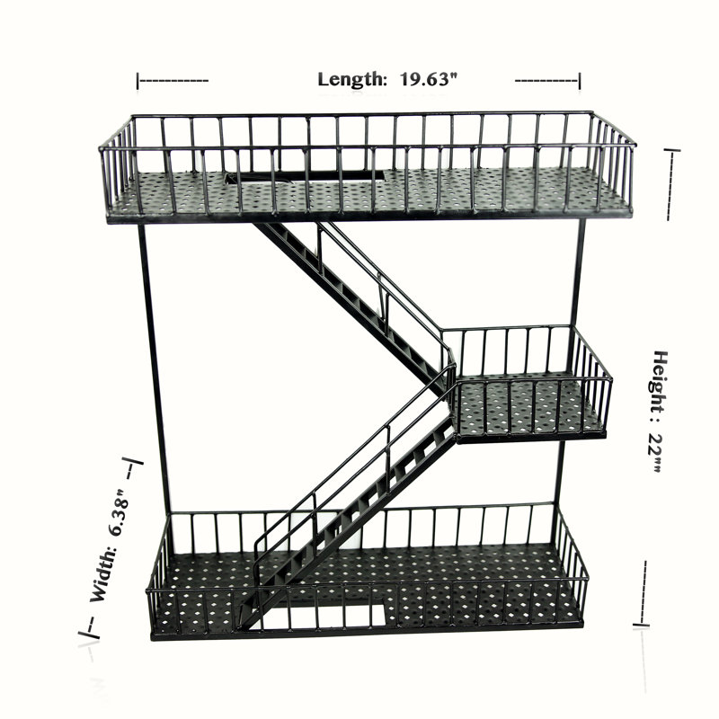 Metal Wall Organizer with Wall Baskets