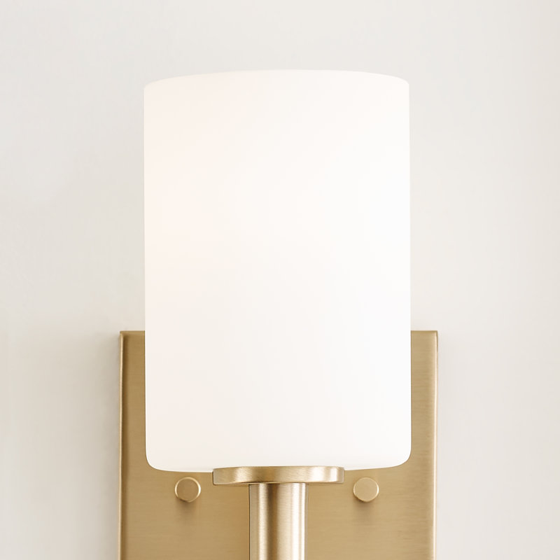 One Light Wall / Bath Sconce, Satin Brass