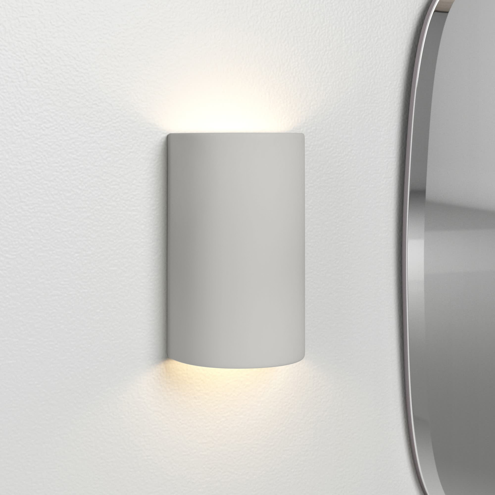 Pacursa Ceramic Dimmable Flush Mounted Sconce, Incandescent (Not included), Carbon Matte Black, 9.5" H x 5.75" W x 4.5" D