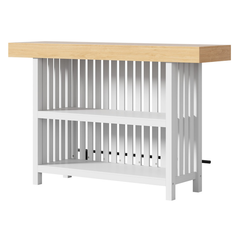 160 cm Home Bar Cabinet, White