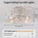 51cm Farmhouse Reversible Caged Ceiling Fan with Light Kit And Remote