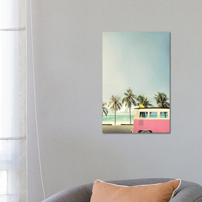 «Surf Bus Pink» par Design Fabrikken - impression