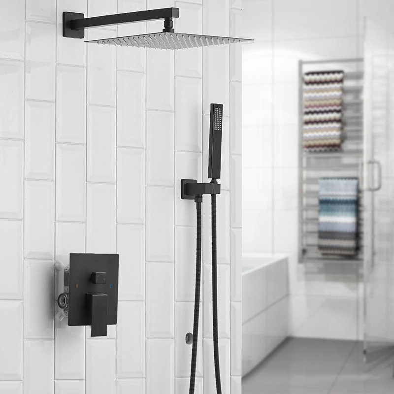 All-In-One Kit with Rough in-Valve, Matte Black