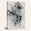 Toile murale avec boucles de graffitis noirs et ruban violet-4086167