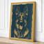 Alert German Shepherd Boho - Wrapped Canvas-951142328-951142334