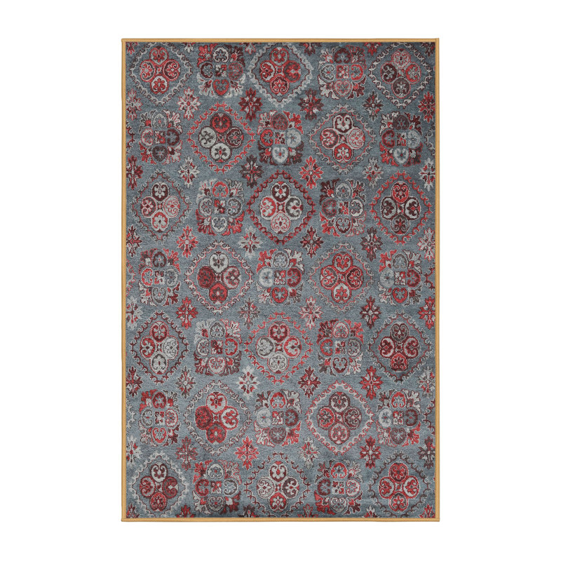 Floral Indoor Rug, Rectangle 6' x 9'