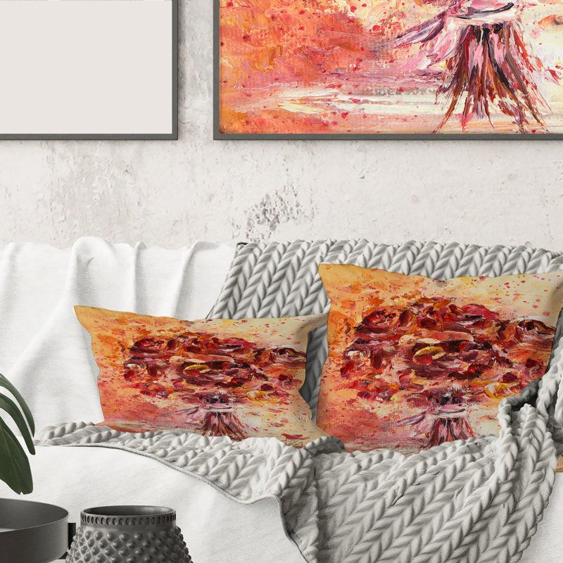 Housse et insert de coussin carré Fresh Flowers Bouquet, 18" x 18"