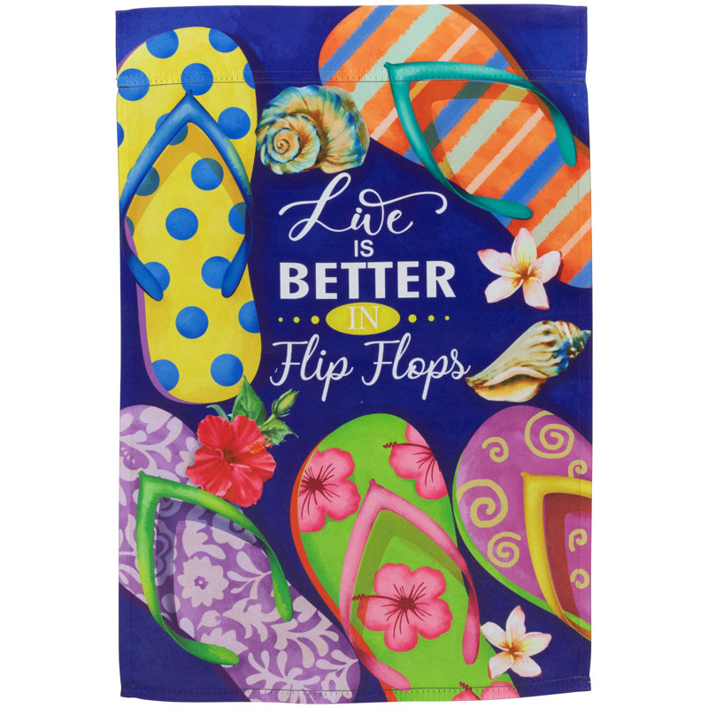 Drapeau de jardin en polyester double face H 18 po x l 12,5 po