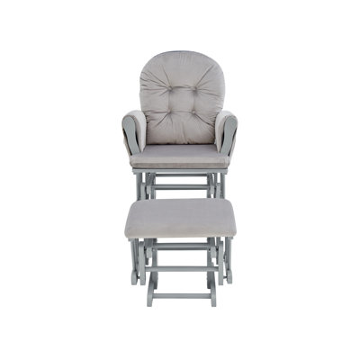 Mason Glider And Ottoman And Woven Fabric