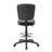 Hya Heavy Duty Swivel Office Stool With Footring, Black Cushions