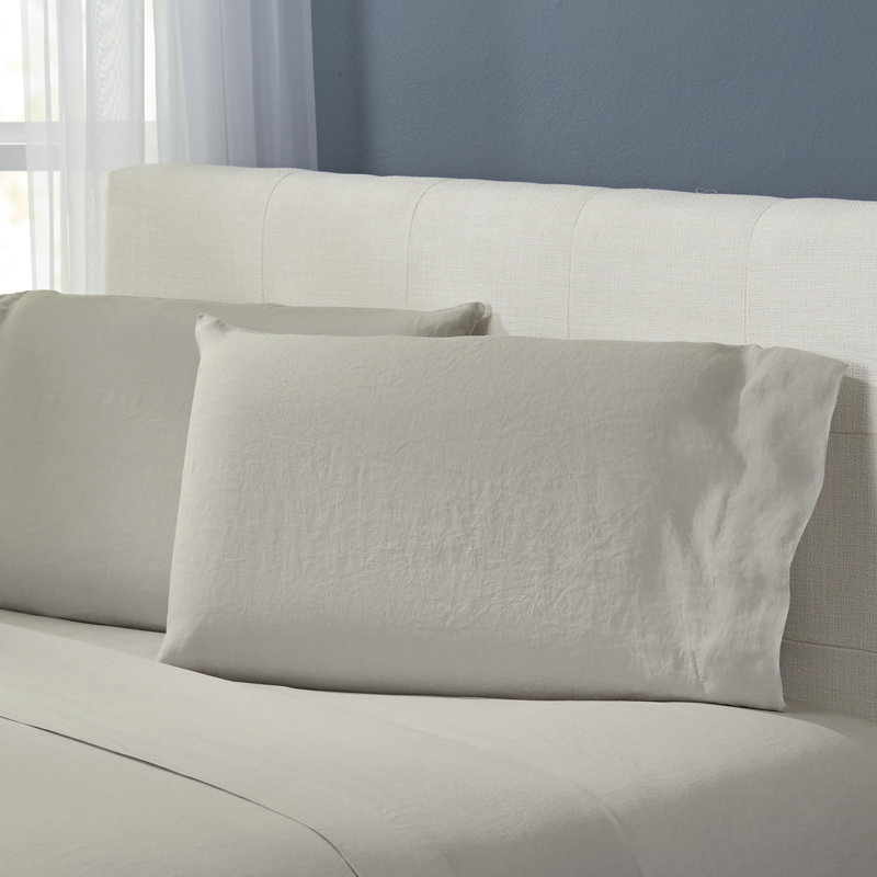 Frazier Washed Linen Pillowcase, Stone