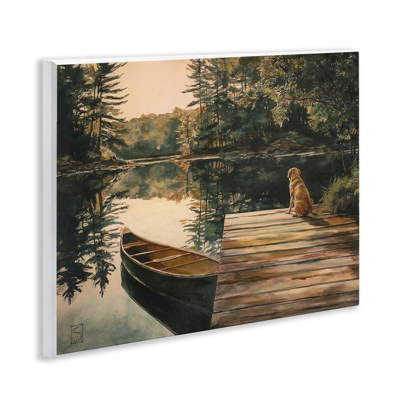 Lake Life at Sunset, plaque murale, design par Sara Culpepper