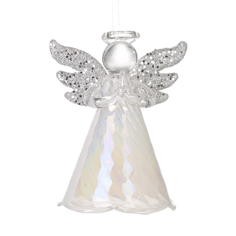 8cm Glass Hanging Figurine Ornament
