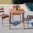 Red Square Outdoor Patio Dining Table, Villa Open Air Table, Retro American Modern Simple Balcony Coffee Table, Waterproof-1566377091