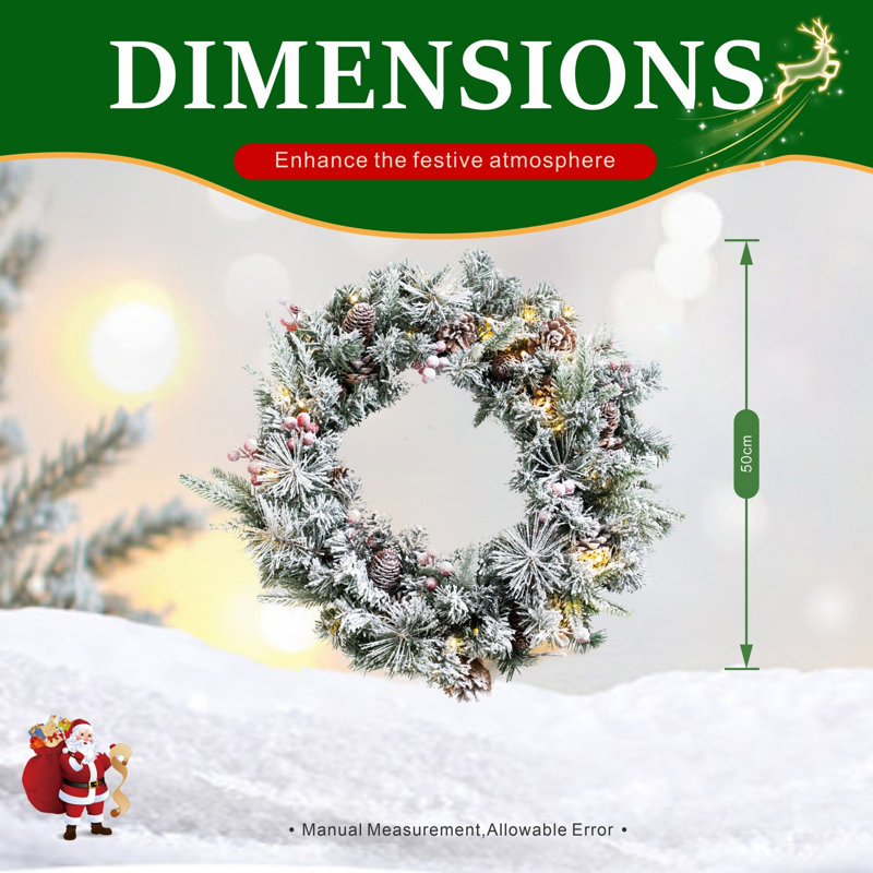 Faux 50cm Wreath