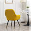 Chaise d'appoint rembourrée en velours Tuchico
