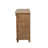 Marnie 9 Bottle Solid Wood Floor Wine Bottle & Glass Rack in Brown