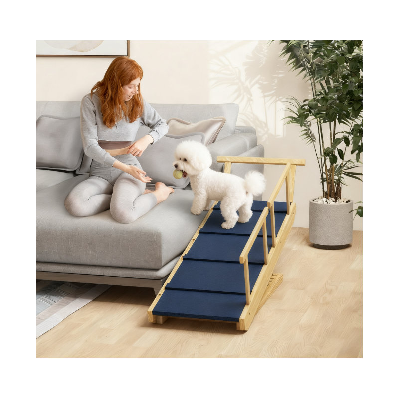 Adjustable Height Foldable Pet Steps/Dog Stairs For Small And Large Dogs