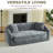 Compression Convertible Sofas, 87 Inch Chenille Modern Home Sleeper